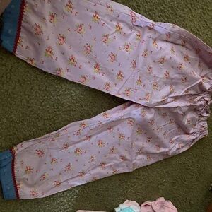 3T 2 to 3 years 100 percent cotton little girls pants with elastic waist